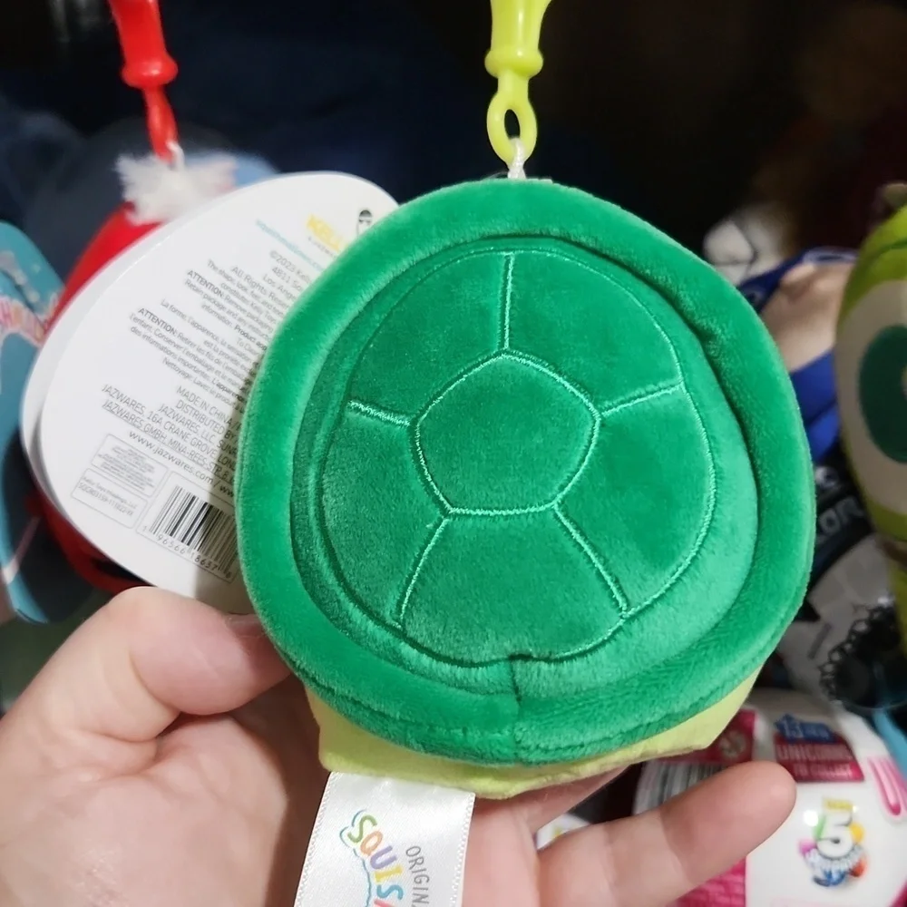 Squishmallow Henry Turtle Keychain New